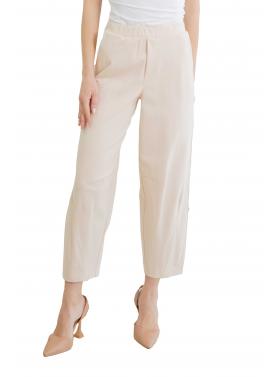 Pantaloni palazzo cropped a vita media Please